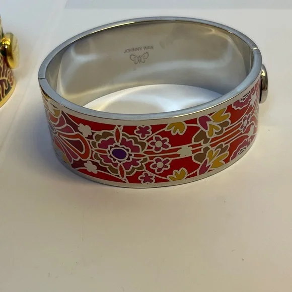 Johnny Was Multicolor Enamel Cuff Set - Picture 8 of 8
